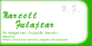 marcell fulajtar business card
