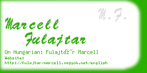 marcell fulajtar business card